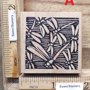 Rubber Stamp - You Choose - Dragonfly Images - insect image for cardmaking, paper crafting, art journaling, scrapbooks, collage element