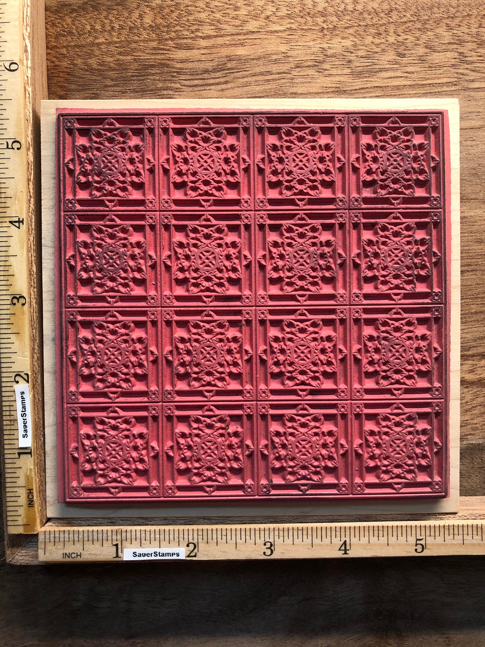 Rubber Stamp Christmas Background by Outlines Rubber Stamp - Etsy