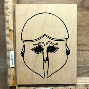 Rubber Stamp - Corinthian helmet 2149H by JudiKins - soldier/Art Deco image for card making, scrapbooks, art journaling, collage element