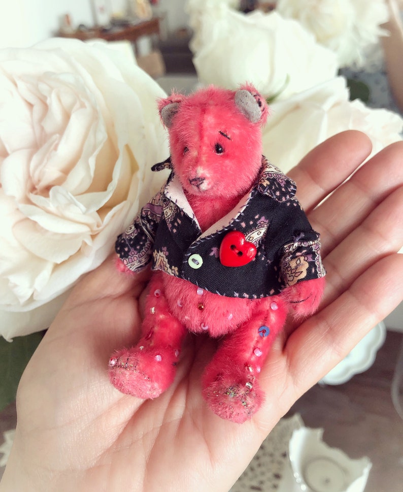 Mini Teddy Bear-Collectable Handmade Teddy Bear-Artist | Etsy