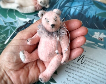 Miniature Teddy Bear-Artist teddy Bear-Mini Teddy Bear-Small Teddy-Collectable Teddy Bear-little teddy-Stuffed Animal toy