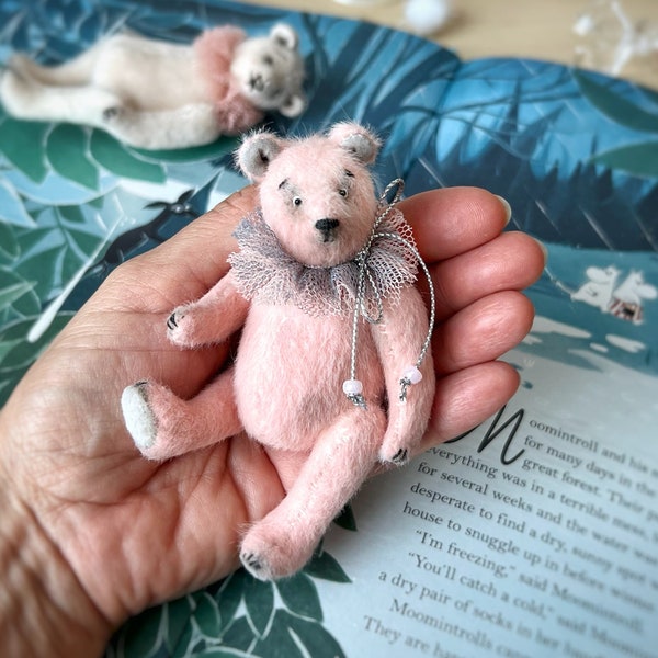 Miniature Teddy Bear-Artist teddy Bear-Mini Teddy Bear-Small Teddy-Collectable Teddy Bear-little teddy-Stuffed Animal toy