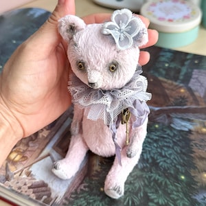 Handmade Viscose Teddy Bear: Collectible Artist OOAK Soft Toy