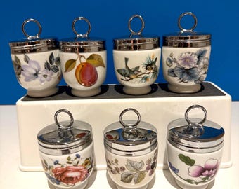 Vintage Royal Worcester Egg Coddler: Evesham, June Garland Patterns