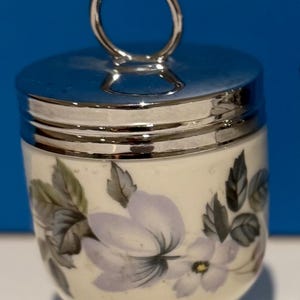 Vintage Royal Worcester Egg Coddler: Evesham, June Garland Patterns June Garland 1 egg