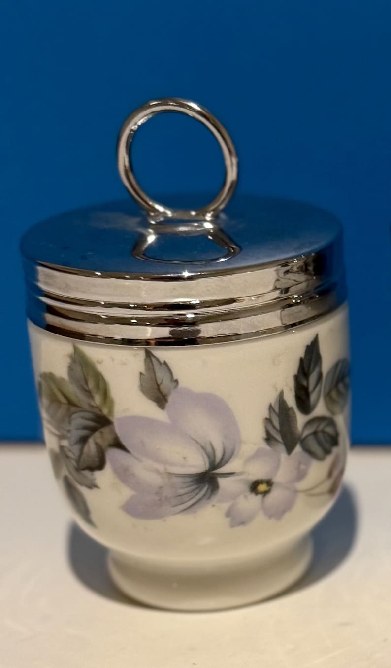 Vintage Royal Worcester Egg Coddler: Evesham, June Garland Patterns June Garland 1 egg