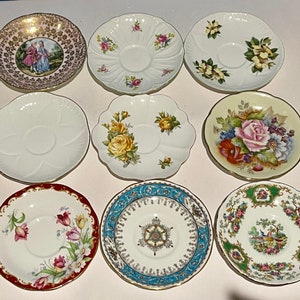 Replacement or an orphan saucers ONLY: Shelley, Coalport, Windsor, Occupied Japan, Bell china