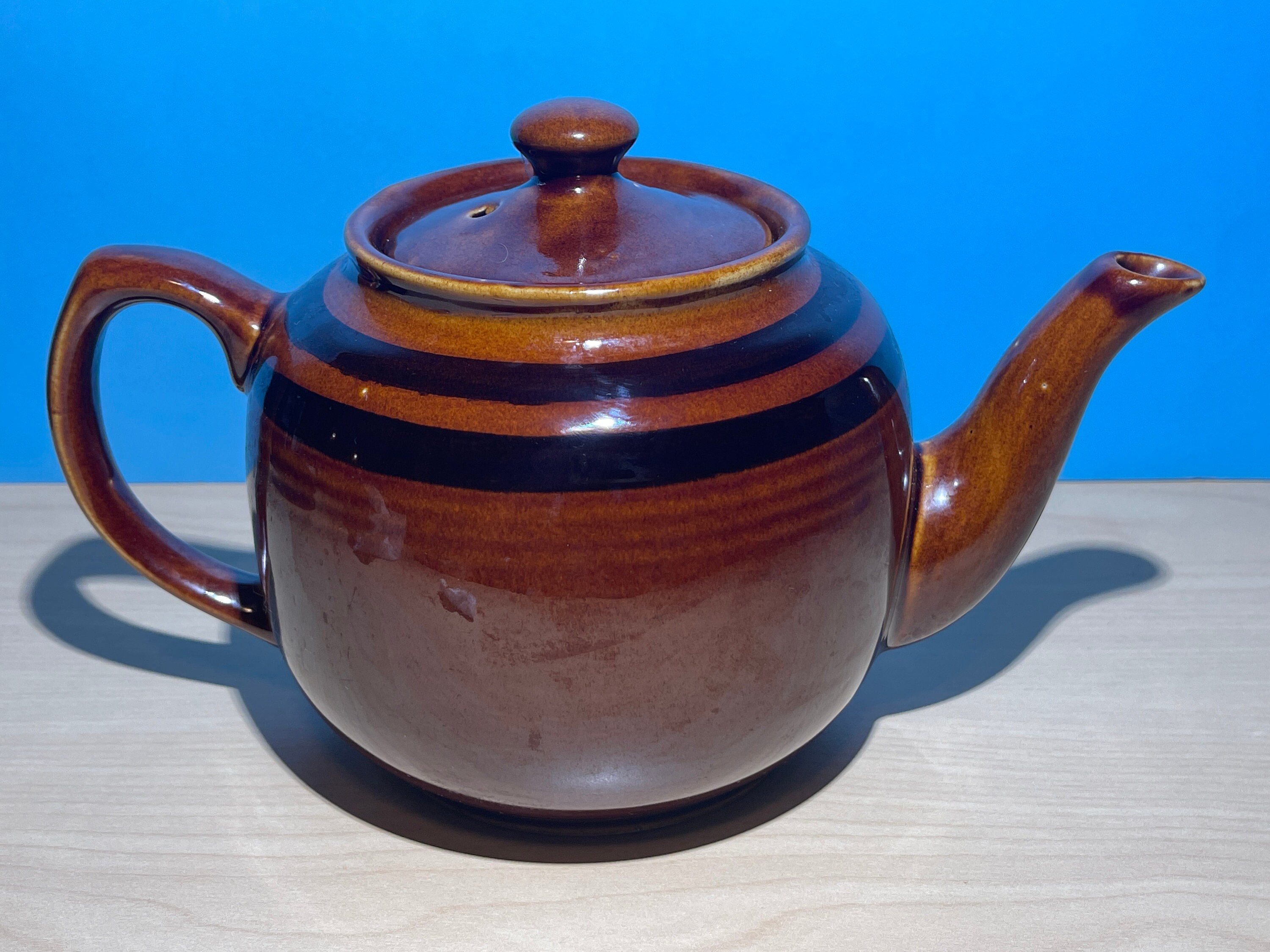 Vintage Brown Betty Teapot. 4 Cups Etsy