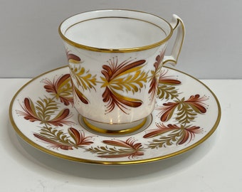 Vintage Royal Chelsea Teacup with matching saucer. Made in England