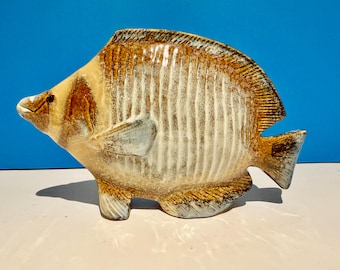 大きな陶器の魚の置物、装飾芸術作品 - Etsy 日本