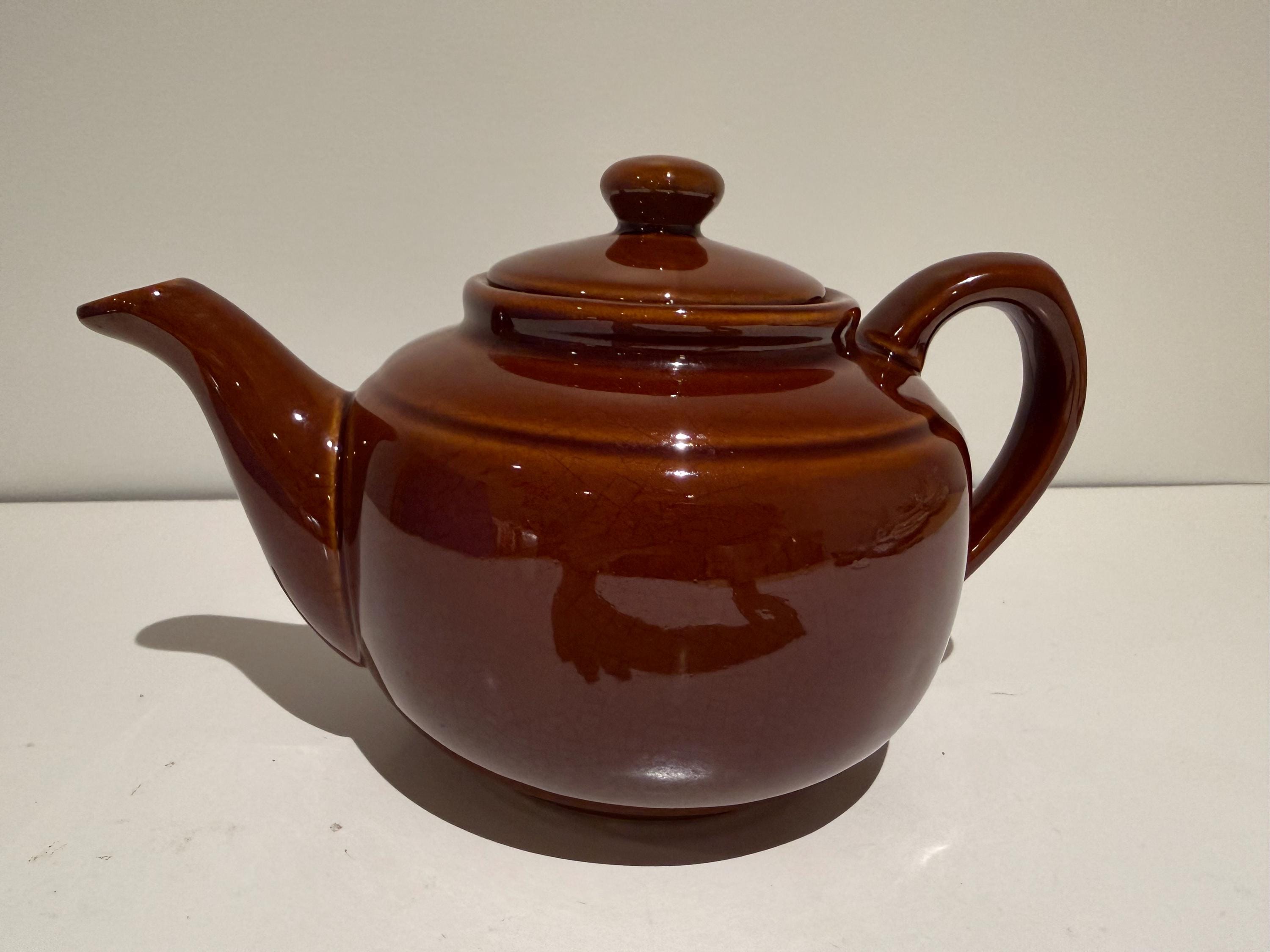 Cauldron Brown Betty Teapot - Etsy