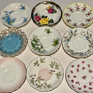 Royal Albert Replacement Orphan Saucers: Regal Series, Brigadoon, Fireweed, Trillium, Forget me not and other