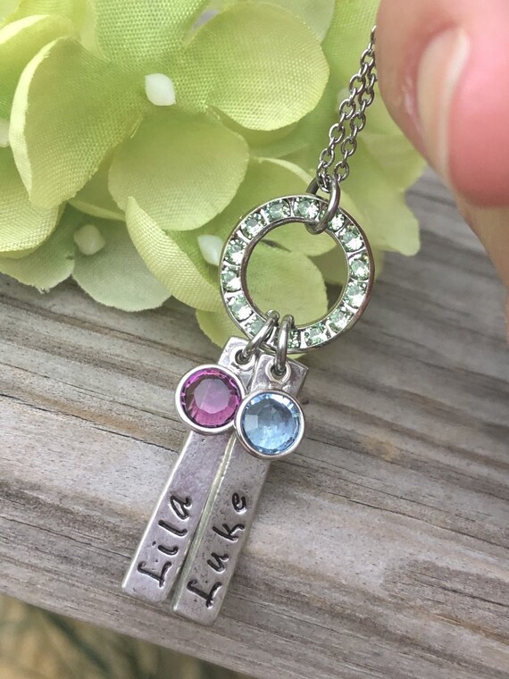 children's birthstone necklace for mom