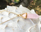 Rose Quartz Fertility Chain Fertility Conception Gold Pregnancy Birth