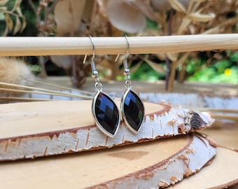 Tourmaline earrings silver gemstone earrings