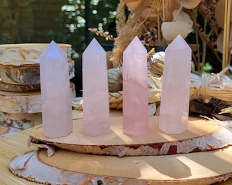 Rose Quartz Obelisk Rose Quartz Tower Gemstone Crystal