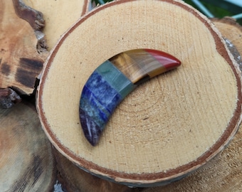 Chakra Moon Gemstone Amethyst Jasper Sodalite Tiger Eye Aventurine Jade Lapis Lazuli Talisman