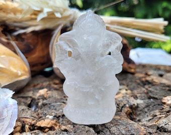 Rock Crystal Ganesha Figure Lord Ganesha Statue