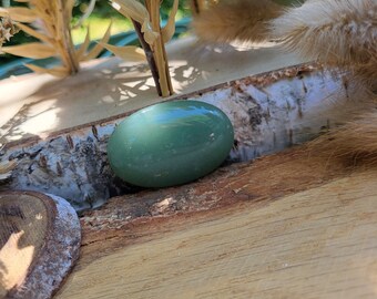 Aventurine palm stone pocket stone worry stone gemstone hand flatterer