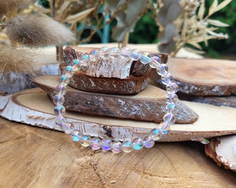 Angel Aura Quartz Bracelet 6 mm Beads