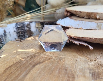 Rock Crystal Fairy Stone Hexagon Gemstone Hand Flatterer Crystal Yoga Chakra Reiki