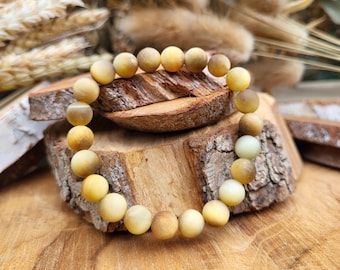 Tiger Eye Bracelet 8 mm Beads Matt