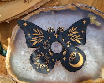 Butterfly Ball Stand Wooden Stand for Gemstone Balls Ball Holder Gemstone Ball Crystal Ball Stand Display