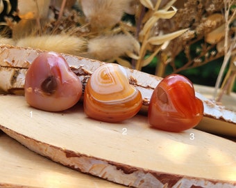 Carnelian Heart Talisman Gemstone Heart
