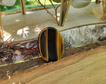 Tiger Eye Worry Stone Gemstone Talisman