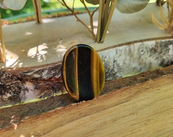 Tiger's Eye Worry Stone Gemstone Hand Flatterer