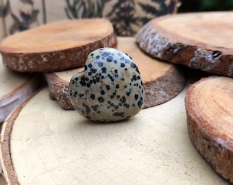 Dalmatian Jasper Heart Gemstone Talisman