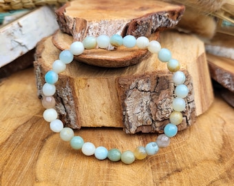 Amazonite 6 mm bracelet faceted bracelet