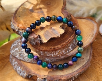 Rainbow Tiger Eye Bracelet 6 mm Beaded Gemstone Bracelet