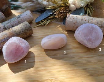 Rose Quartz Emu Egg Meditation Stone Gemstone Talisman Pocket Stone Crystal Yoga Chakra Reiki