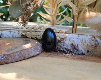 Shungite egg hand flatterer