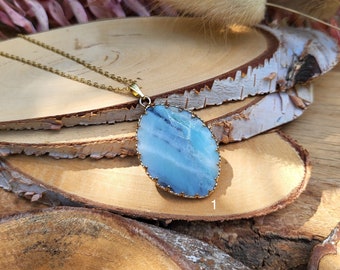 Amazonite Necklace Gold Gemstone Necklace Gemstone