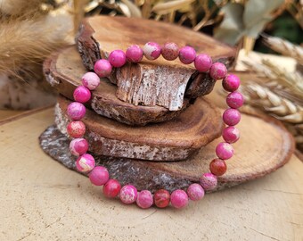 Jasper pink Imperial Jasper Jasper bracelet 6 mm