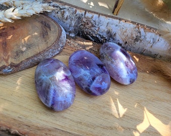 Amethyst Palm Stone Pocket Stone Worry Stone Gemstone Hand Stone