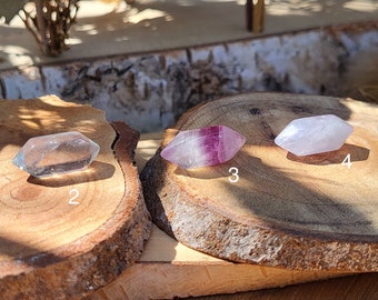Fluorite Double Terminated Point Gemstone Tumbled Stone