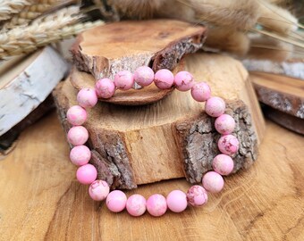 Jasper pink imperial jasper jasper bracelet 8 mm