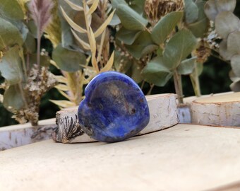 Sodalite Worry Stone Heart Gemstone Talisman