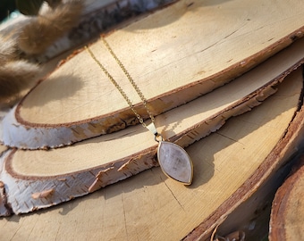 rock crystal necklace gold gemstone necklace