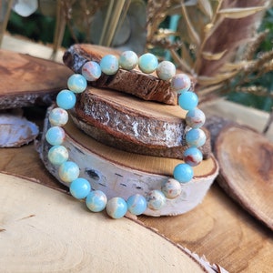 Jasper Bracelet 8 mm Pearl Gemstone Bracelet