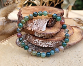 Agate bracelet 6 mm beads gemstone bracelet