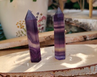 Fluorite Tower Obelisk Gemstone Palm Stone Point Yoga Chakra Reiki