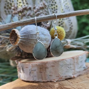 Earrings Labradorite Earrings Silver Drop Gemstone Earrings