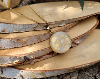 Manipura Chakra Necklace Citrine Solar Plexus Gemstone Necklace Gold Chakras