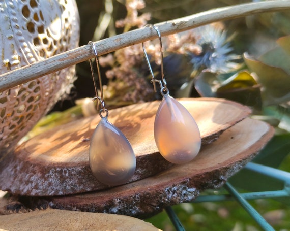 Agate drop earrings clearance