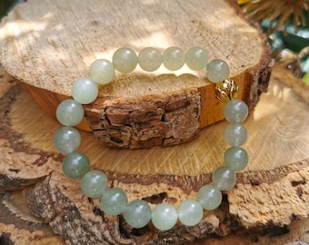 Lotus Gold Bracelet Aventurine 8 mm