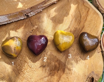 Mookaite Heart Tumbled Stone Gemstone Heart